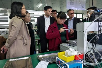 台湾奇力新集团总经理来沅巡视旗下企业