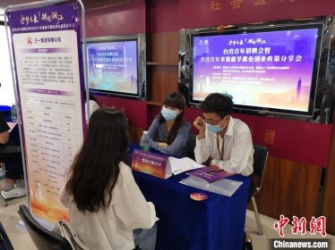 湖南为台湾青年搭建招聘分享会 “前辈”分享经验