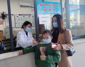 宁乡8岁台生顺利接种新冠疫苗