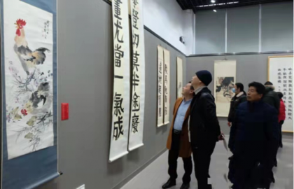 台湾知名书画家作品在长沙县文化馆展出