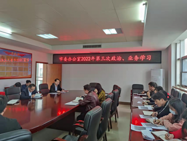 祁阳市委台办党员干部认真学习 贯彻全国“两会”精神