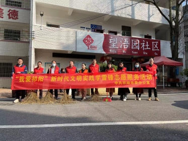 阳春三月学雷锋  祁阳台办在行动