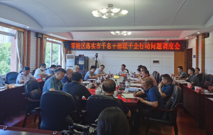 零陵区召开落实市千名干部联千企行动问题调度会 台商出席分享交流经验