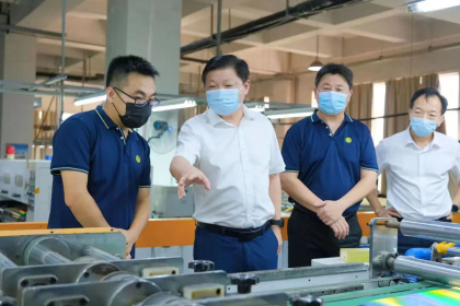 长沙经开区党工委书记付旭明到台资企业走访调研
