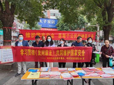 东安县委台办开展反间谍法宣传日活动