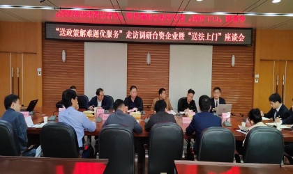 长沙市委台办到浏阳开展“送政策、解难题、优服务”调研