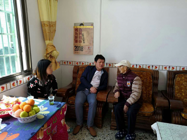 攸县台办看望慰问抗战老兵
