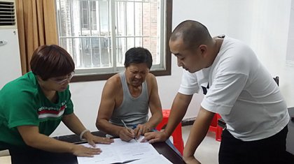 临武县台办积极做好县城东云路提质改造工程包干征拆户工作