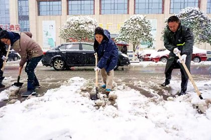 长沙县统一战线迎战低温雨雪冰冻天气