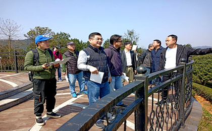 长沙市台协星沙分会考察金井旅游投资环境