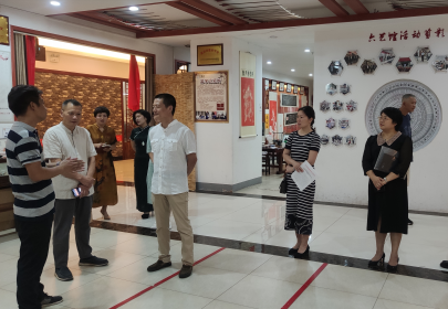 长沙市委台办副主任张克清调研市级对台交流基地创建工作
